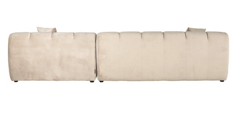 Couch Cube S5137 3 Sitzer + Lounge Rechts in Quartz Khaki