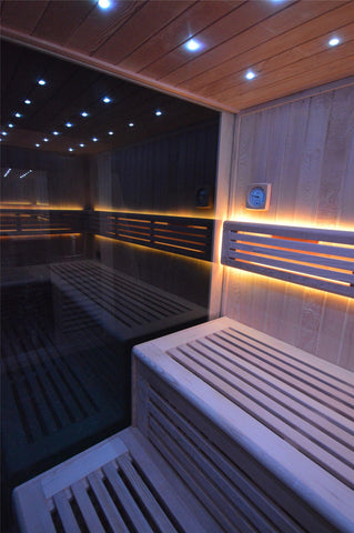 Sauna TS 4014-LS Eco-Ofen, 200x200cm - bm raumkonzept