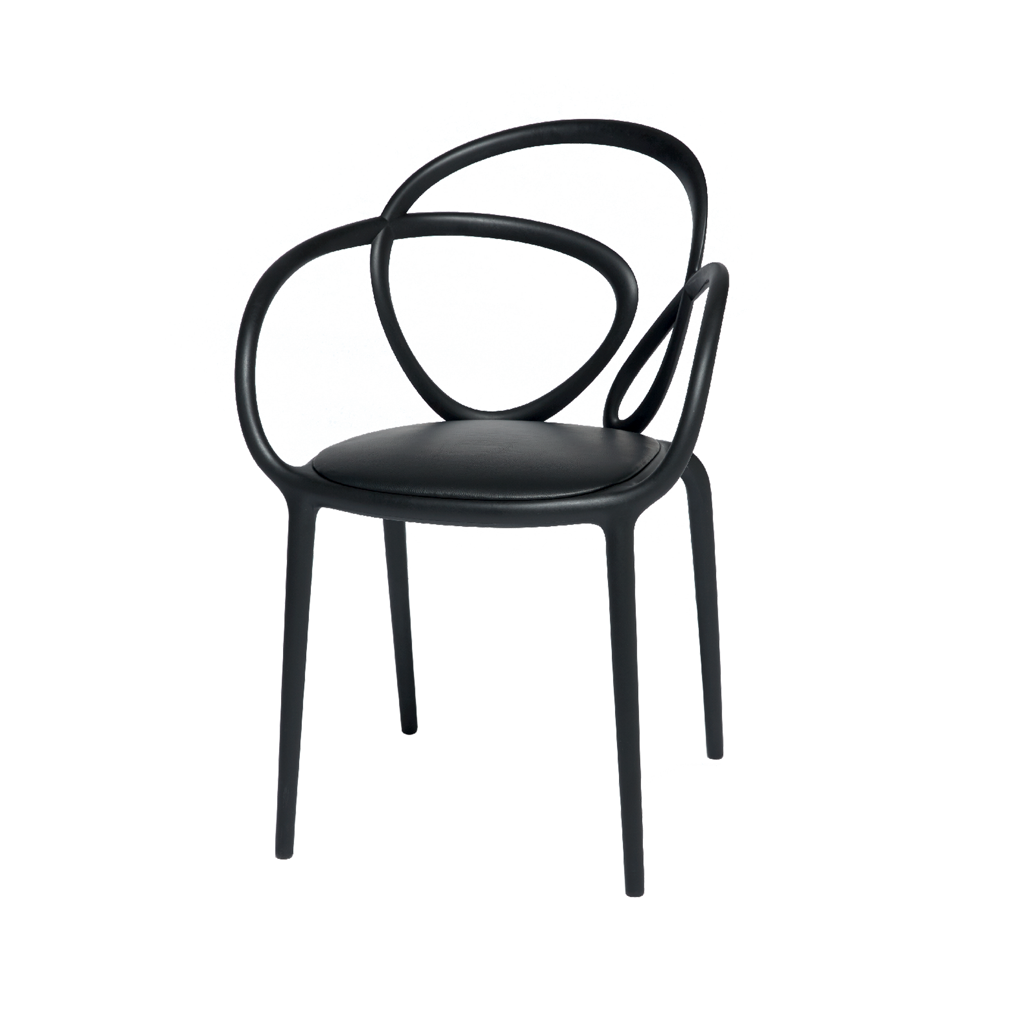 Qeeboo Loop Chair With Cushion - Set Of 2 Pieces