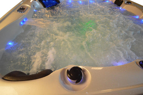 Whirlpool Outdoor Hot Tub Spa Pool ARI perlweiß-weiß - bm raumkonzept