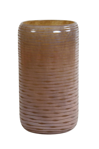 Light & Living Vase BOWIE Glas pfirsich-braun - bm raumkonzept