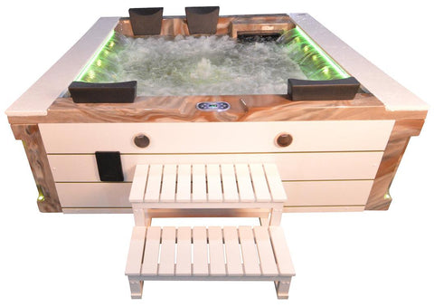 Whirlpool Outdoor Hot Tub Spa Pool FERO MS-weiss - bm raumkonzept