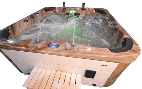 Whirlpool Outdoor Hot Tub Spa Pool GENESIS MS-weiss - bm raumkonzept