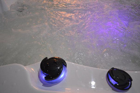 Whirlpool Outdoor Hot Tub Spa Pool GENESIS weiß-weiß - bm raumkonzept