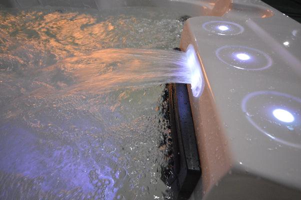Whirlpool Outdoor Hot Tub Spa Pool GENESIS weiß-weiß - bm raumkonzept
