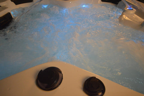 Whirlpool Outdoor Hot Tub Spa Pool HERA weiß-hellgrau - bm raumkonzept