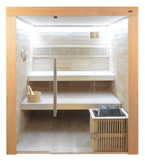 Innensauna HE 4011 Eco-Ofen, 180x180cm - bm raumkonzept