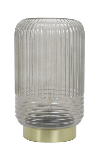 Light & Living Tischlampe LED LIPA glas warm grau - bm raumkonzept