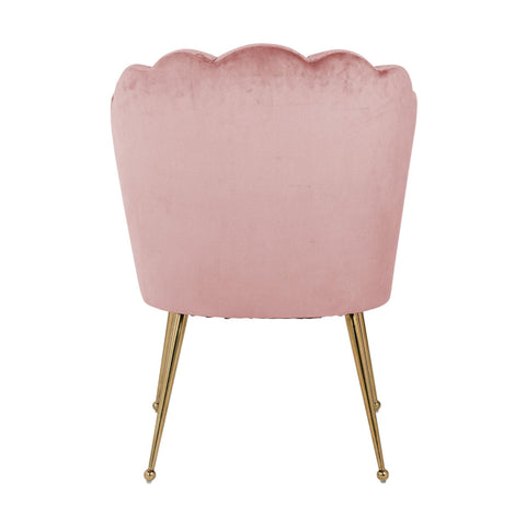Stuhl Pippa Pink velvet / gold - bm raumkonzept