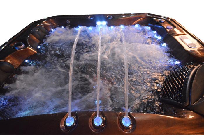 Whirlpool Outdoor Hot Tub Spa Pool SKADI coffee-weiß - bm raumkonzept