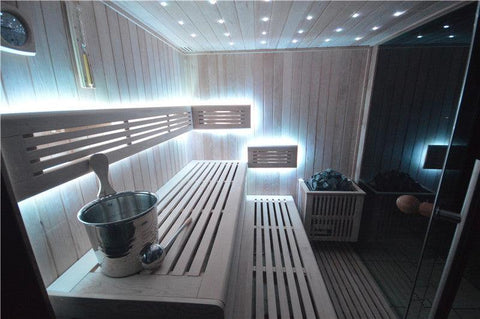 Sauna TS 4013-LS Eco-Ofen, 180x180cm - bm raumkonzept
