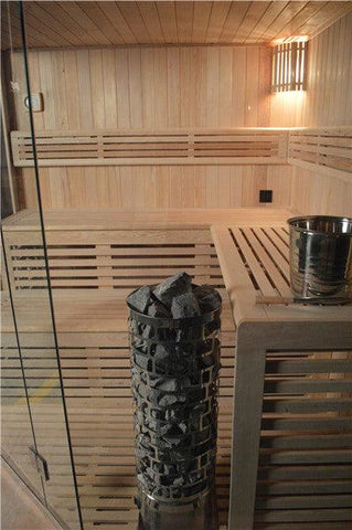 Sauna TS 4014 Steintowerofen, 200x200cm - bm raumkonzept