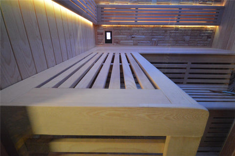 Sauna TS 4022, Marmorsteinwand, 220x180cm - bm raumkonzept