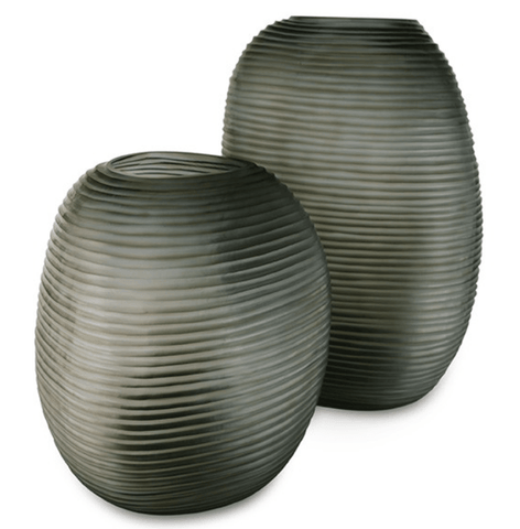 GUAXS Vase Patara Round smokegrey/indigo - bm raumkonzept